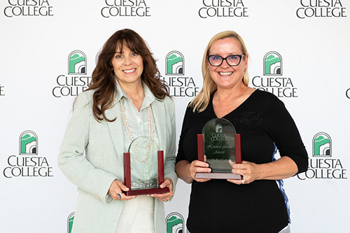 Photo of Holly Cole and Lydia Zabrycki Honored Alumni 2024