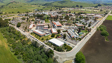 Cuesta College San Luis Obispo campus aerial rear entrance